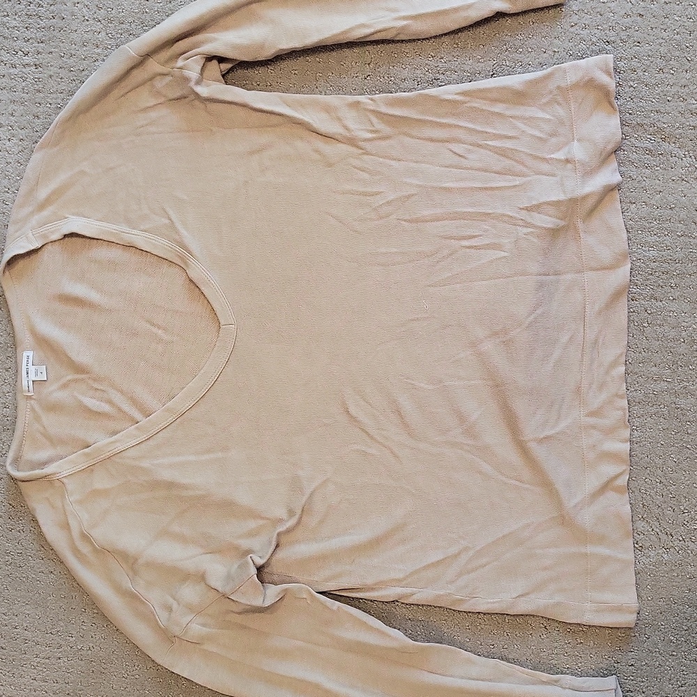 Womens james perse light brown top